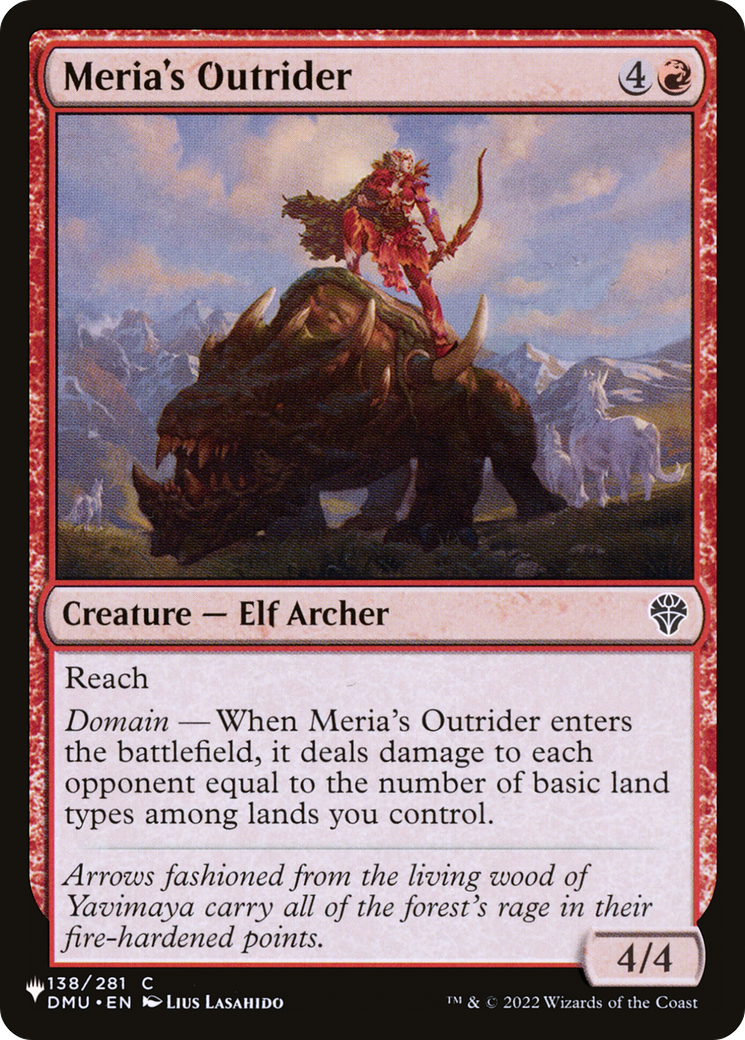 Meria's Outrider [The List Reprints] | Gamer Loot