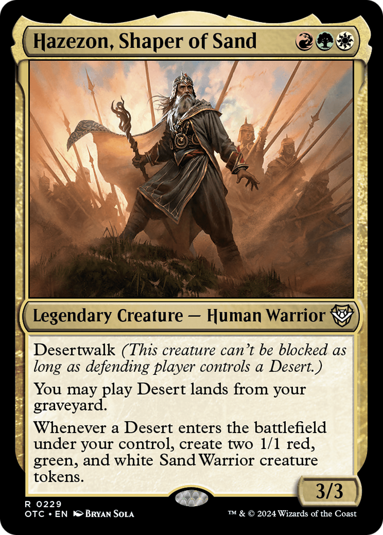 Hazezon, Shaper of Sand [Outlaws of Thunder Junction Commander] | Gamer Loot