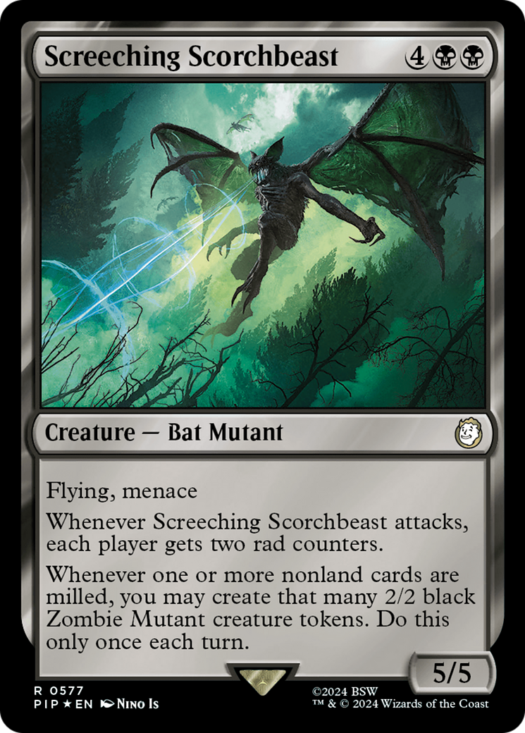 Screeching Scorchbeast (Surge Foil) [Fallout] | Gamer Loot