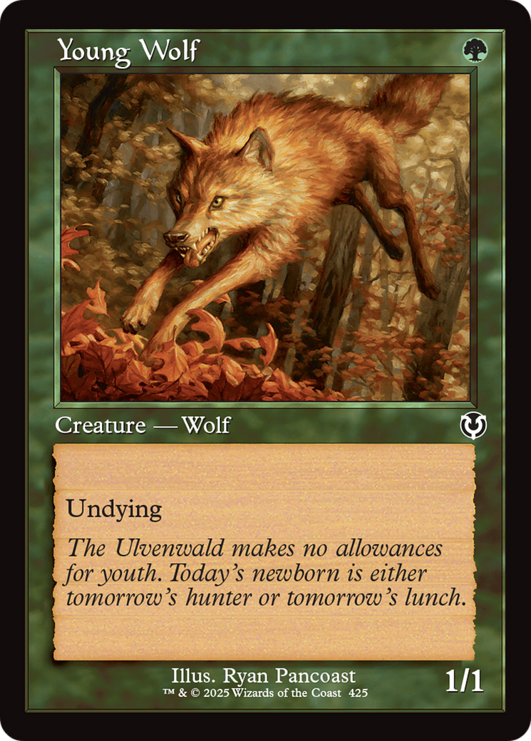 Young Wolf (Retro Frame) [Innistrad Remastered] | Gamer Loot