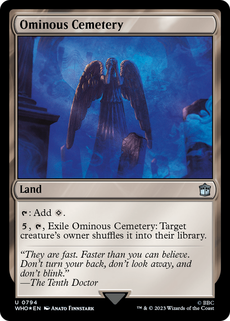 Ominous Cemetery (Surge Foil) [Doctor Who] | Gamer Loot