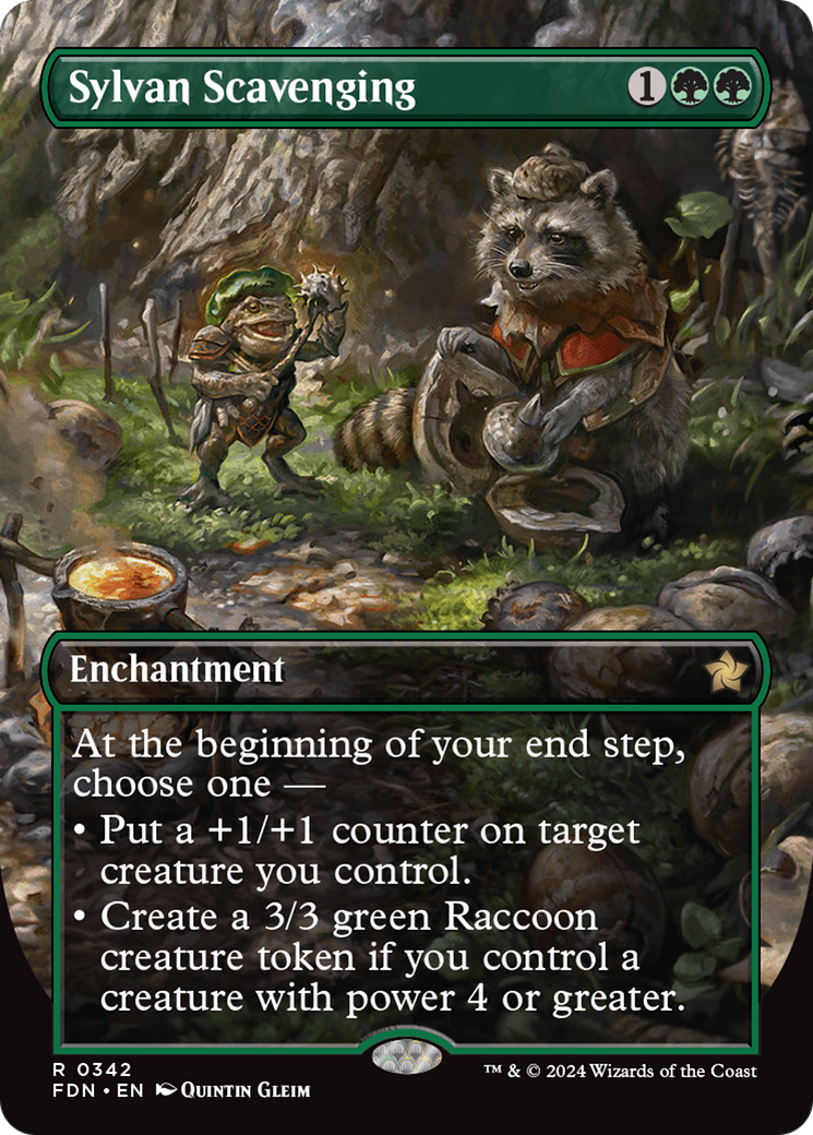 Sylvan Scavenging (Borderless) [Foundations] | Gamer Loot