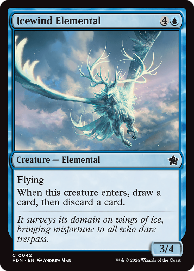 Icewind Elemental [Foundations] | Gamer Loot