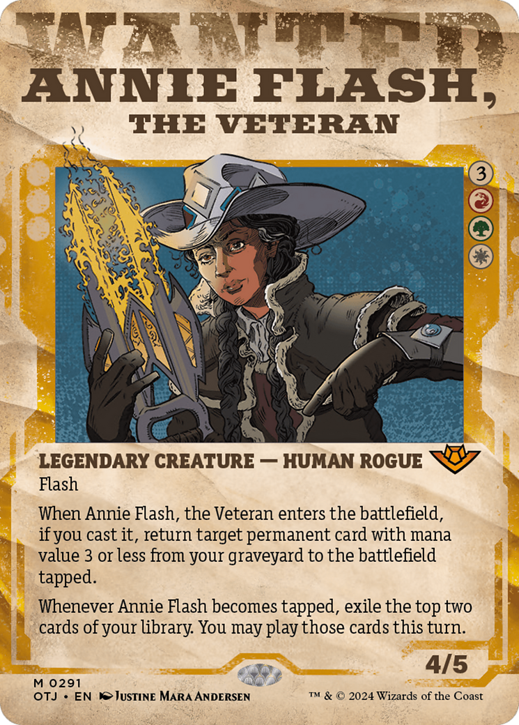 Annie Flash, the Veteran (Showcase) [Outlaws of Thunder Junction] | Gamer Loot