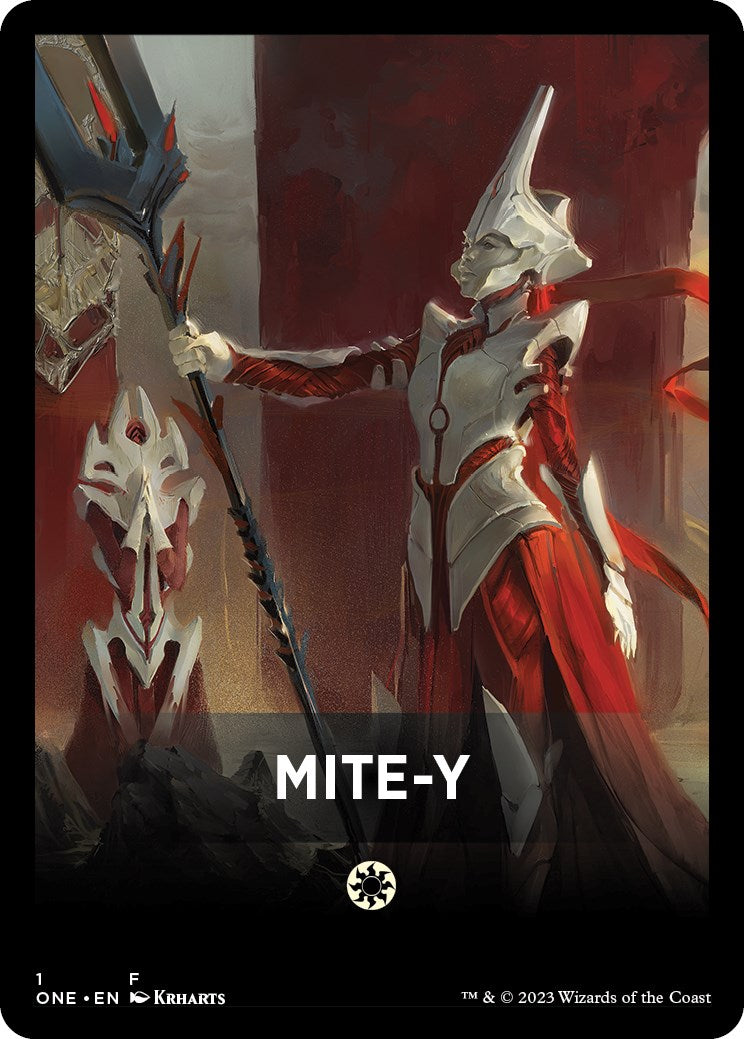 Mite-Y Theme Card [Phyrexia: All Will Be One Tokens] | Gamer Loot