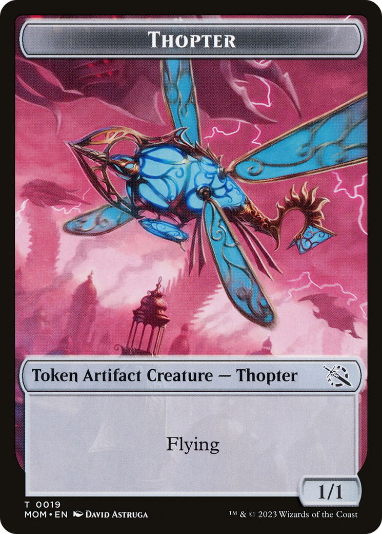 Thopter // Knight (10) Double-Sided Token [March of the Machine Tokens] | Gamer Loot