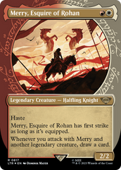 Merry, Esquire of Rohan (Showcase) (Surge Foil) [The Lord of the Rings: Tales of Middle-Earth] | Gamer Loot