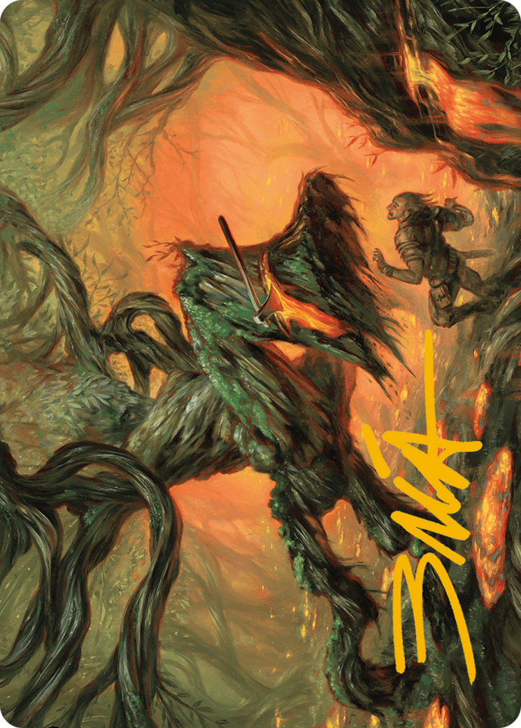 Stump Stomp Art Card (Gold-Stamped Signature) [Modern Horizons 3 Art Series] | Gamer Loot