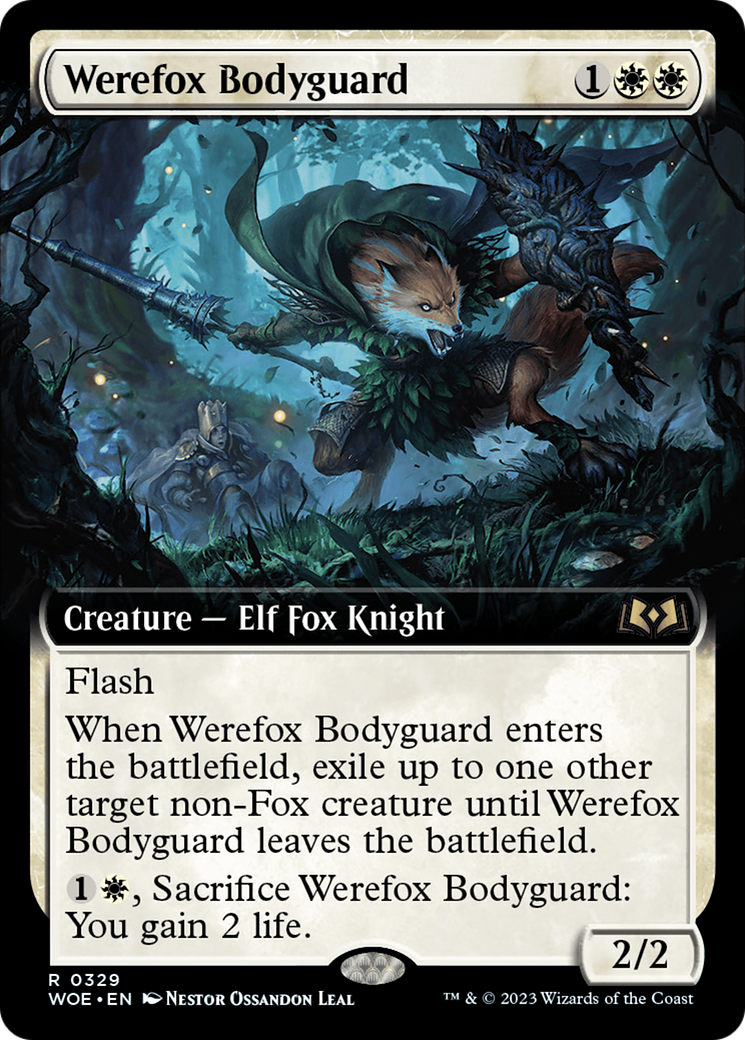 Werefox Bodyguard (Extended Art) [Wilds of Eldraine] | Gamer Loot