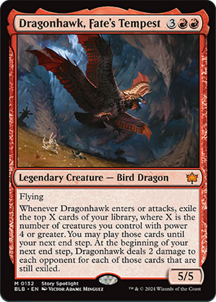 Dragonhawk, Fate's Tempest [Bloomburrow] | Gamer Loot