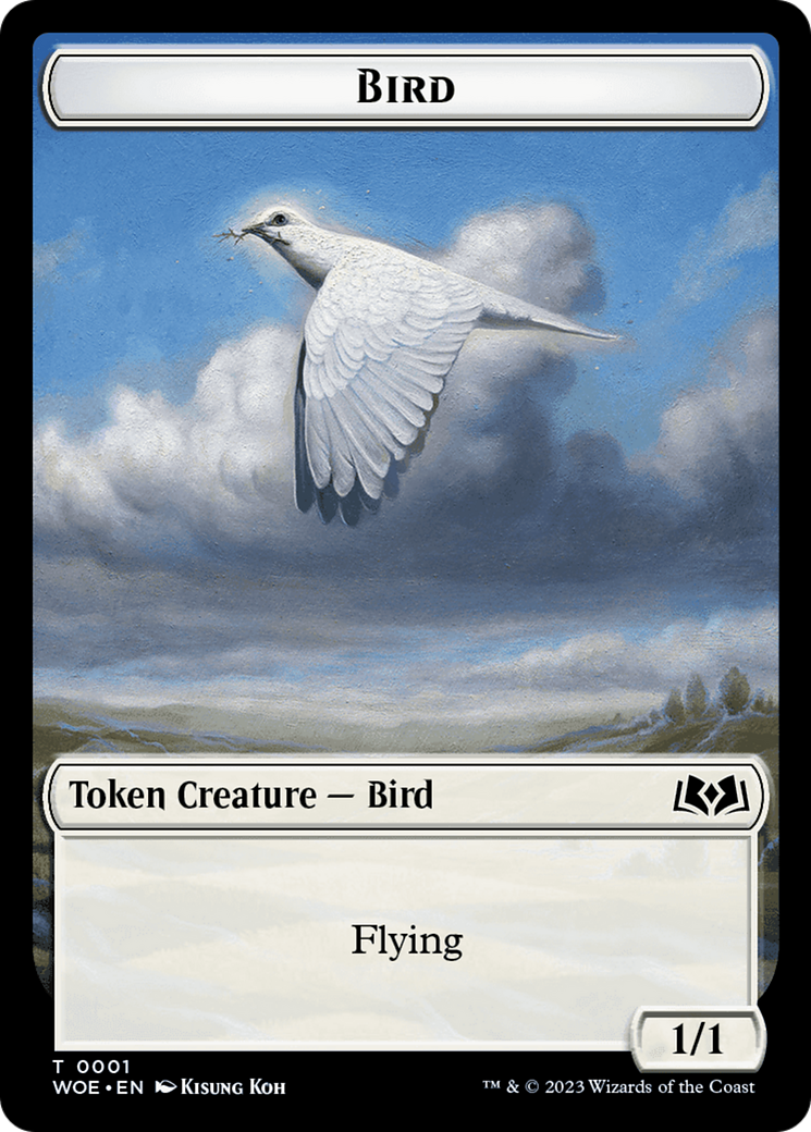 Bird // Food (0013) Double-Sided Token [Wilds of Eldraine Tokens] | Gamer Loot