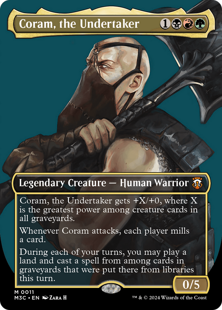 Coram, the Undertaker (Borderless) [Modern Horizons 3 Commander] | Gamer Loot