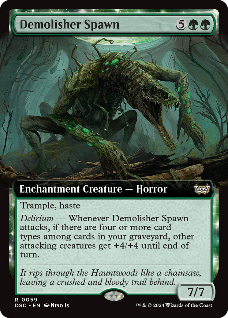 Demolisher Spawn (Extended Art) [Duskmourn: House of Horror Commander] | Gamer Loot