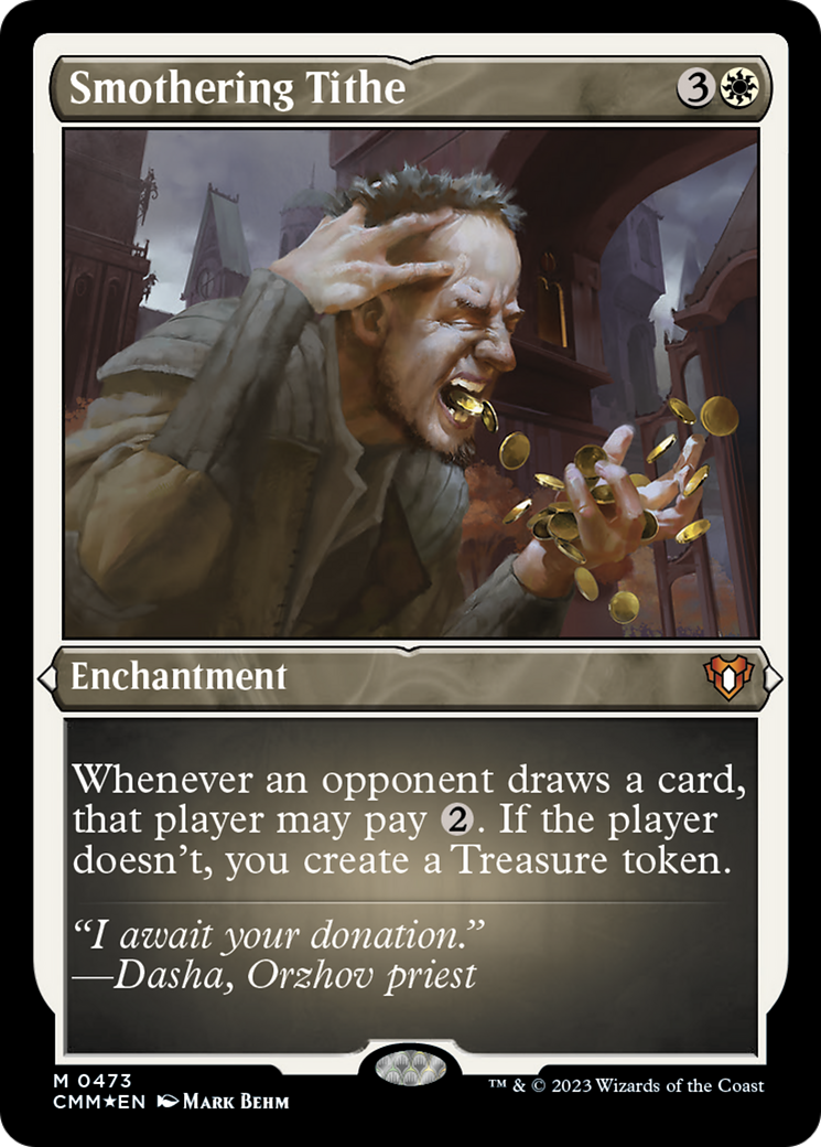 Smothering Tithe (Foil Etched) [Commander Masters] | Gamer Loot