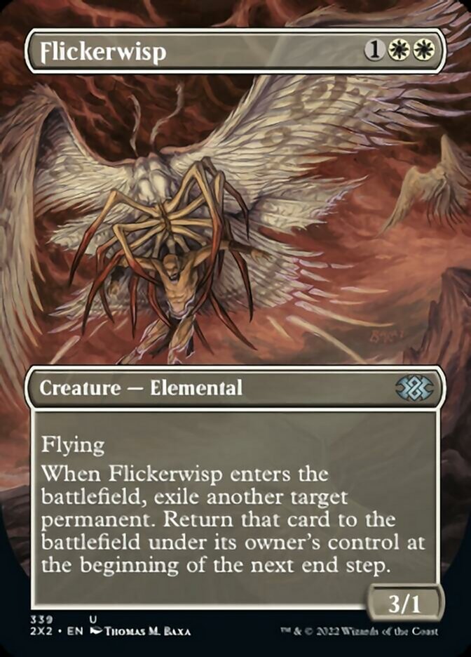 Flickerwisp (Borderless Alternate Art) [Double Masters 2022] | Gamer Loot