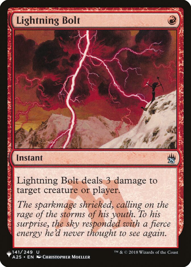 Lightning Bolt (141/249) [The List] | Gamer Loot