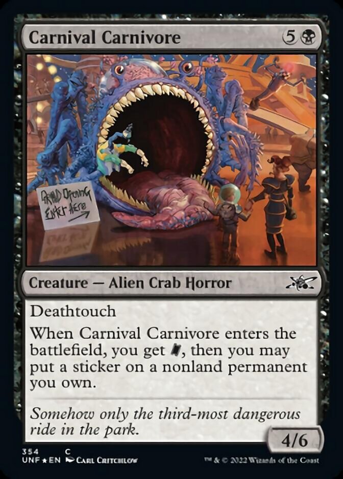 Carnival Carnivore (Galaxy Foil) [Unfinity] | Gamer Loot
