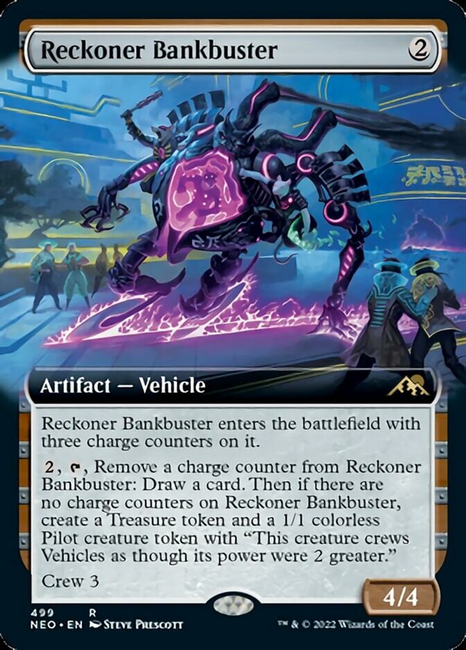 Reckoner Bankbuster (Extended Art) [Kamigawa: Neon Dynasty] | Gamer Loot