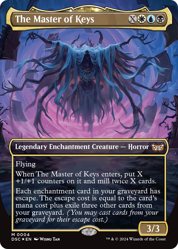 The Master of Keys (Borderless) [Duskmourn: House of Horror Commander] | Gamer Loot