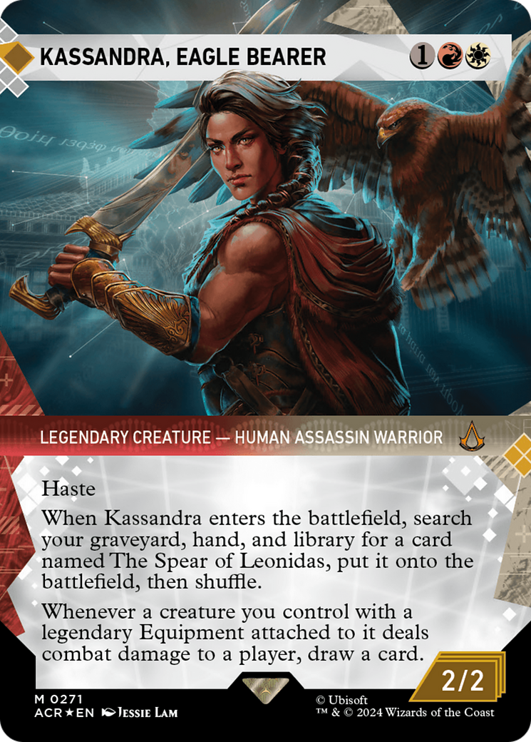 Kassandra, Eagle Bearer (Showcase) (Textured Foil) [Assassin's Creed] | Gamer Loot