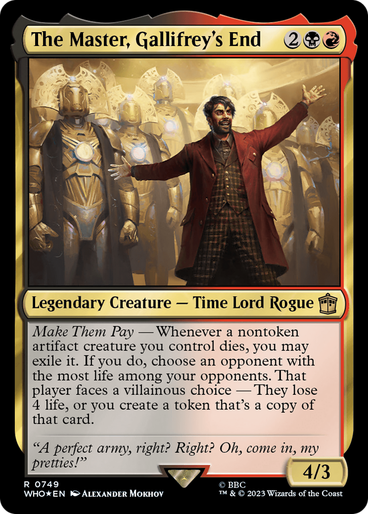 The Master, Gallifrey's End (Surge Foil) [Doctor Who] | Gamer Loot