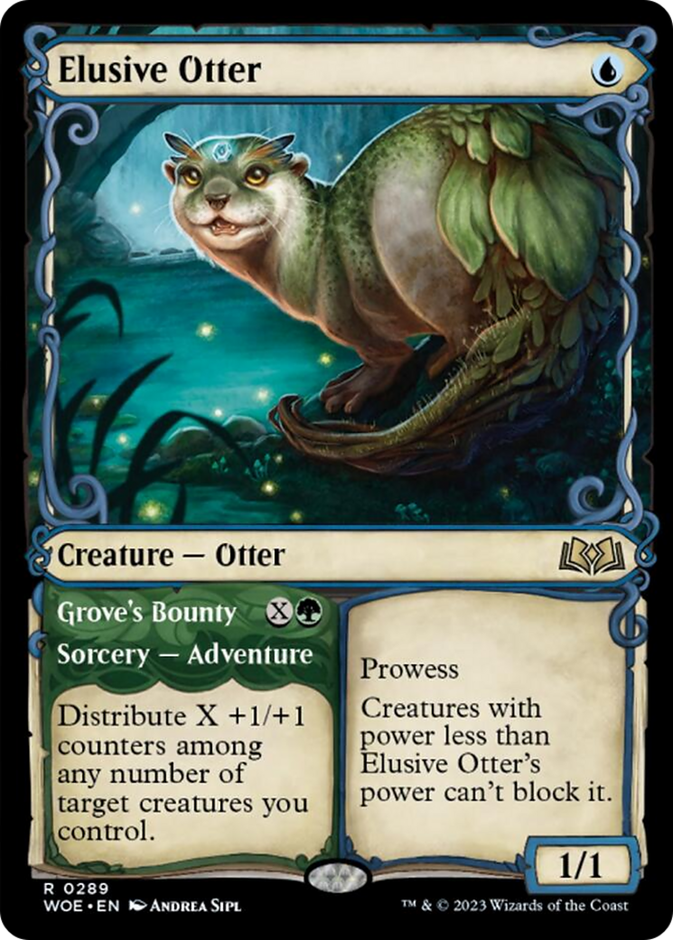 Elusive Otter // Grove's Bounty (Showcase) [Wilds of Eldraine] | Gamer Loot