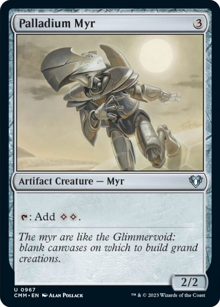 Palladium Myr [Commander Masters] | Gamer Loot