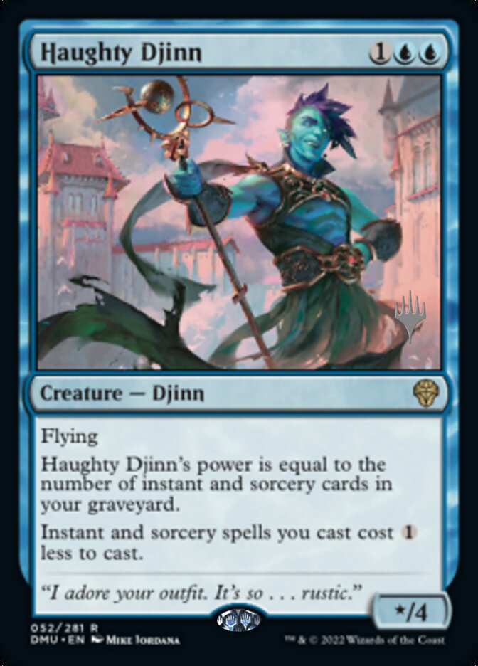 Haughty Djinn (Promo Pack) [Dominaria United Promos] | Gamer Loot