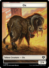 Phyrexian Golem // Ox Double-Sided Token [Commander Masters Tokens] | Gamer Loot