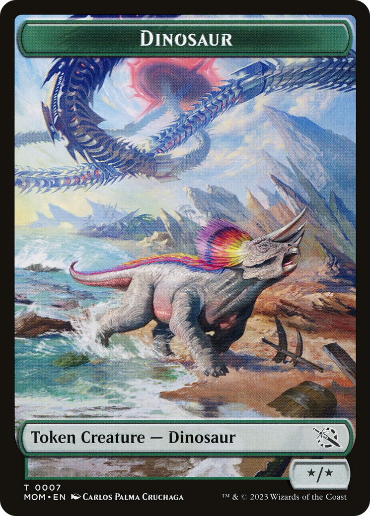 Treasure (20) // Dinosaur Double-Sided Token [March of the Machine Tokens] | Gamer Loot