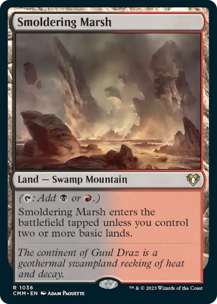 Smoldering Marsh [Commander Masters] | Gamer Loot