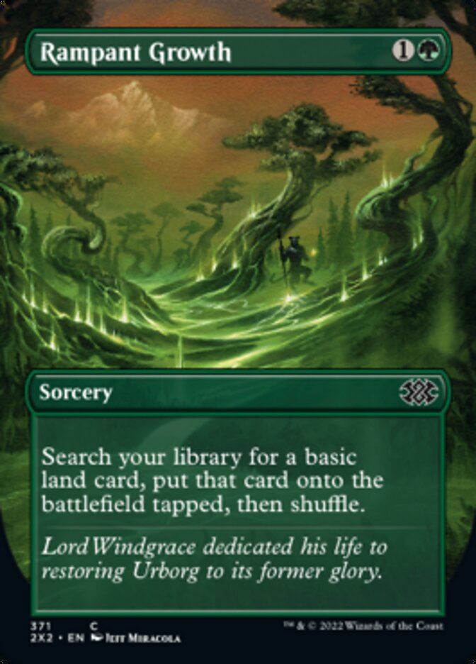 Rampant Growth (Borderless Alternate Art) [Double Masters 2022] | Gamer Loot