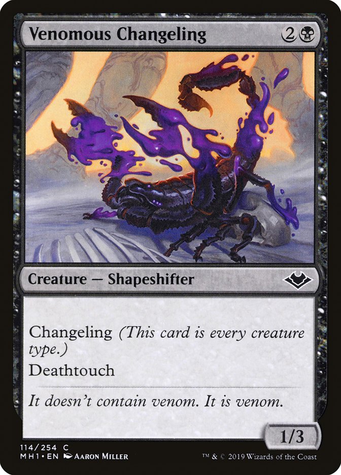 Venomous Changeling [Modern Horizons] | Gamer Loot