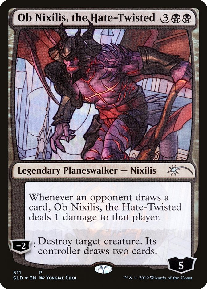 Ob Nixilis, the Hate-Twisted (Stained Glass) [Secret Lair Drop Promos] | Gamer Loot