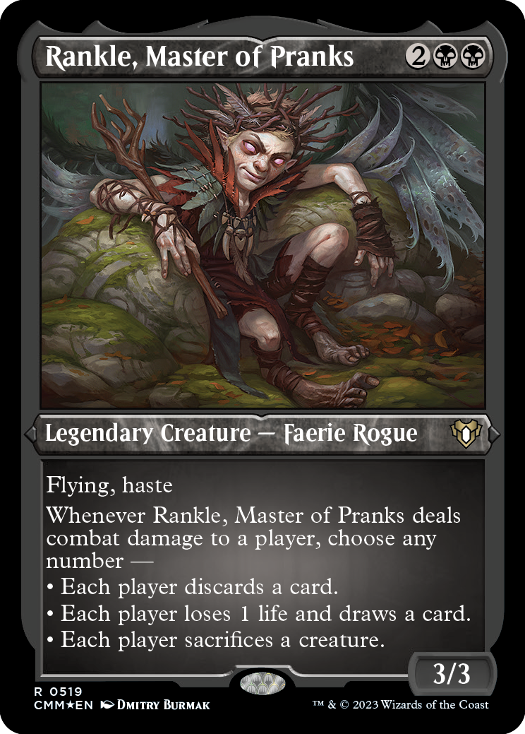 Rankle, Master of Pranks (Foil Etched) [Commander Masters] | Gamer Loot