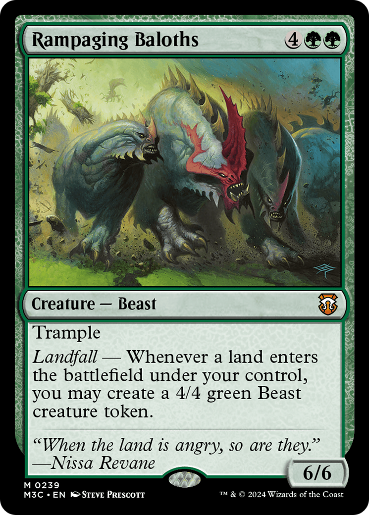 Rampaging Baloths (Ripple Foil) [Modern Horizons 3 Commander] | Gamer Loot