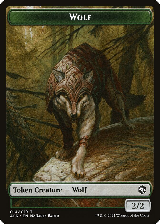 Wolf Token [Dungeons & Dragons: Adventures in the Forgotten Realms Tokens] | Gamer Loot