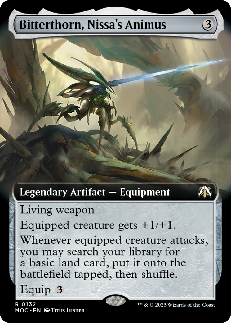 Bitterthorn, Nissa's Animus (Extended Art) [March of the Machine Commander] | Gamer Loot