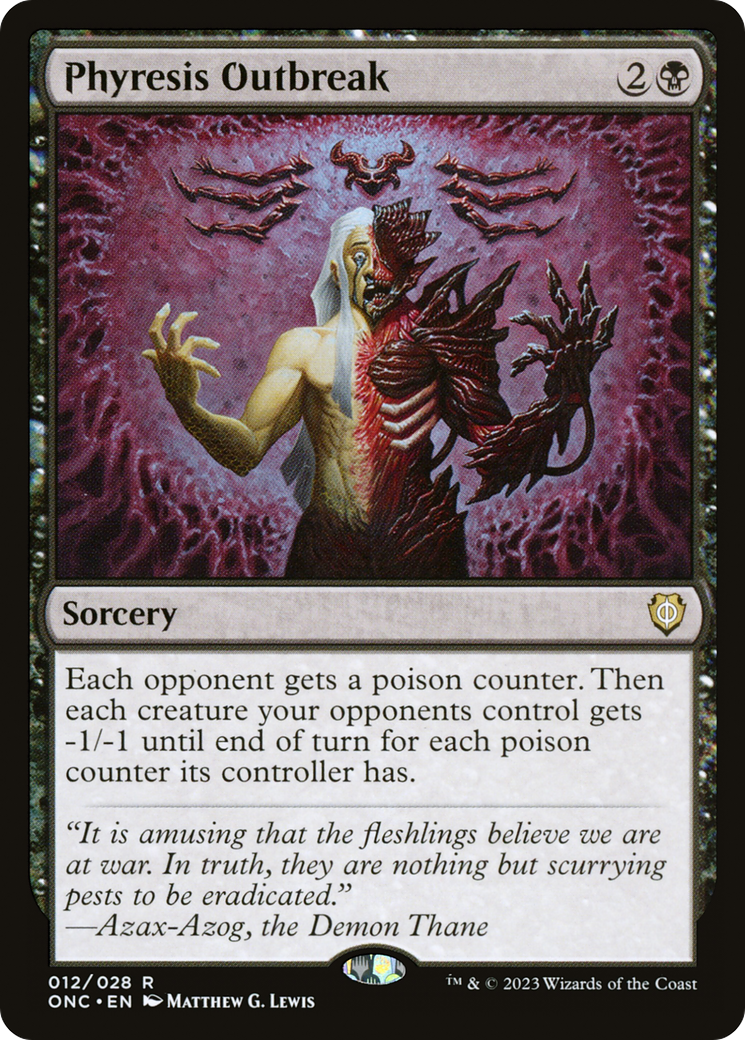 Phyresis Outbreak [Phyrexia: All Will Be One Commander] | Gamer Loot