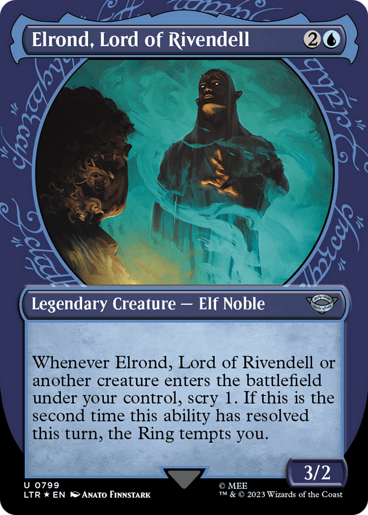 Elrond, Lord of Rivendell (Showcase) (Surge Foil) [The Lord of the Rings: Tales of Middle-Earth] | Gamer Loot