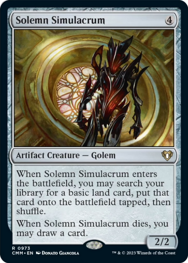 Solemn Simulacrum [Commander Masters] | Gamer Loot