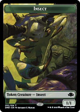 Insect // Construct Double-Sided Token [Dominaria Remastered Tokens] | Gamer Loot