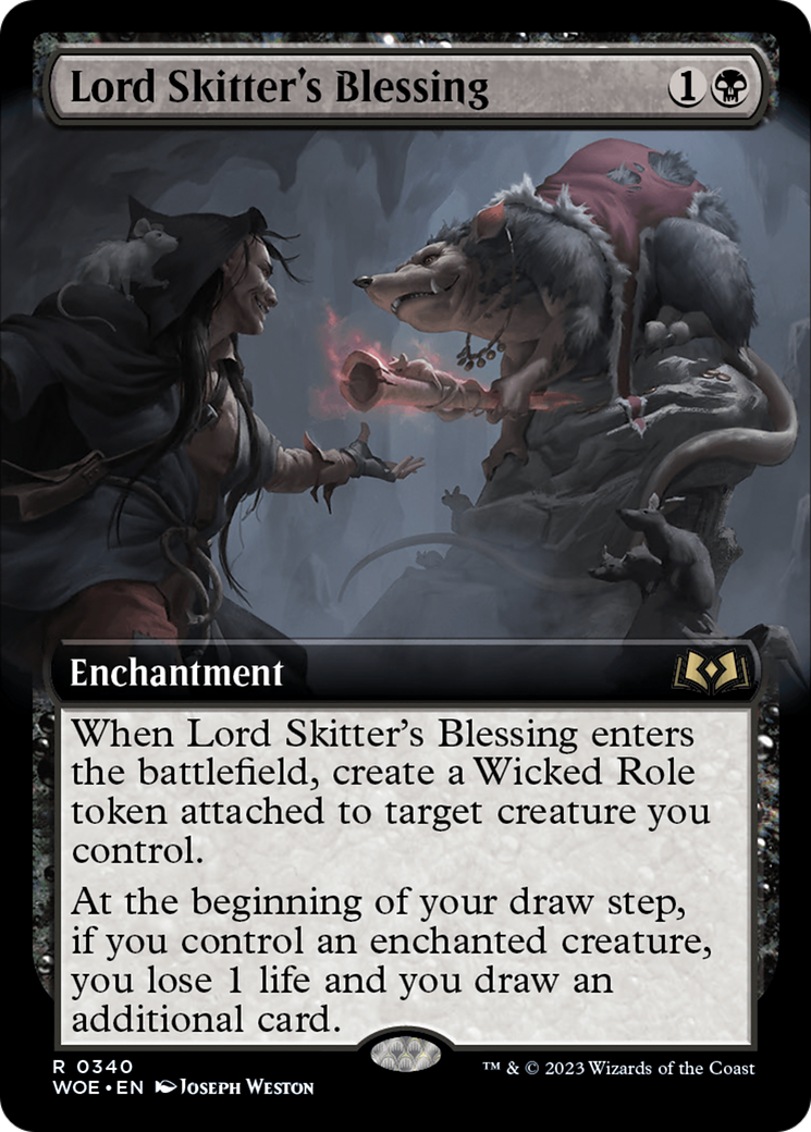 Lord Skitter's Blessing (Extended Art) [Wilds of Eldraine] | Gamer Loot