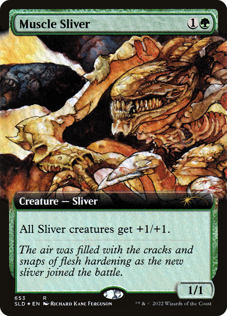 Muscle Sliver (Extended Art) [Secret Lair Drop Promos] | Gamer Loot