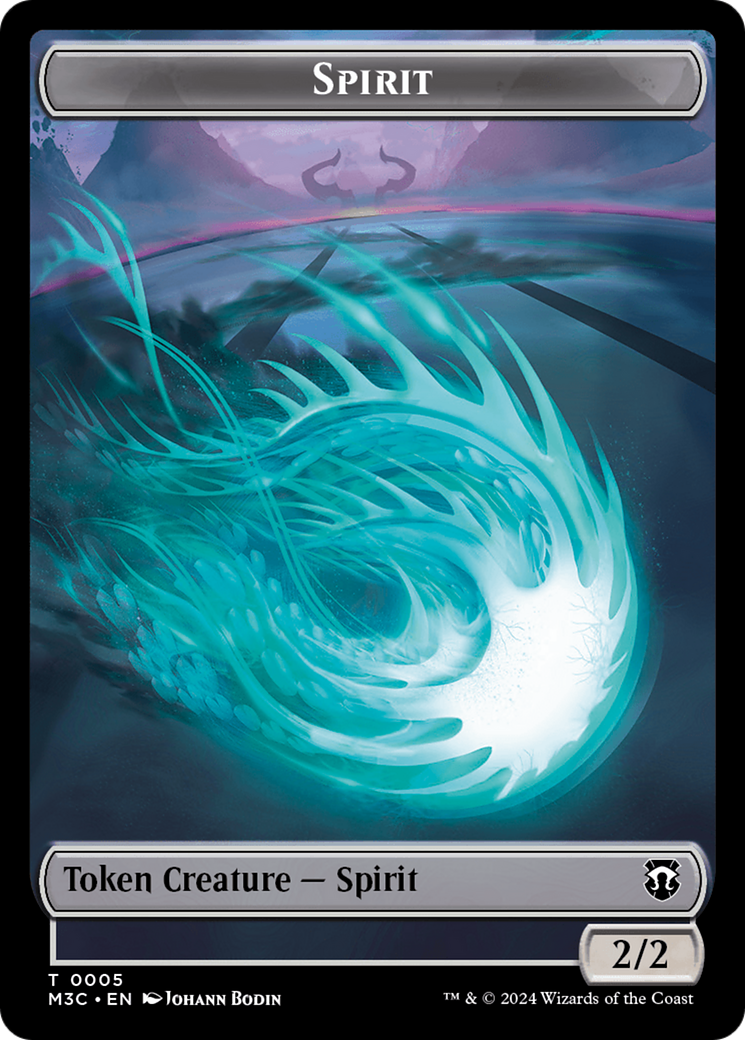 Eldrazi (Ripple Foil) // Spirit Double-Sided Token [Modern Horizons 3 Commander Tokens] | Gamer Loot