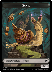 Snail // Thundertrap Trainer Double-Sided Token [Bloomburrow Tokens] | Gamer Loot