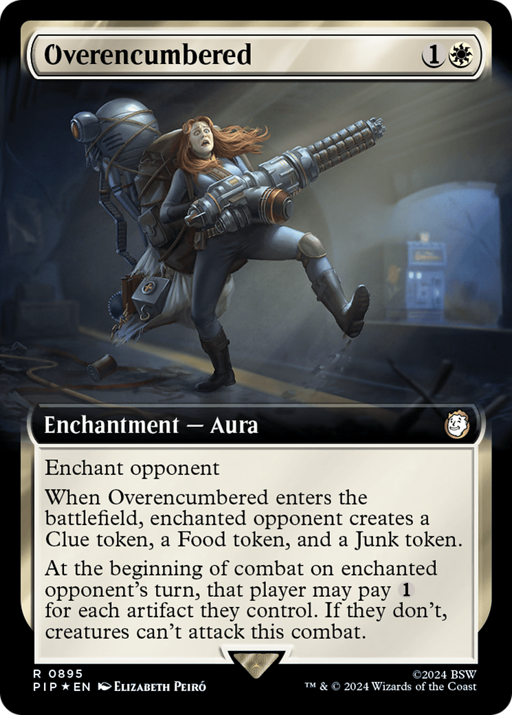 Overencumbered (Extended Art) (Surge Foil) [Fallout] | Gamer Loot