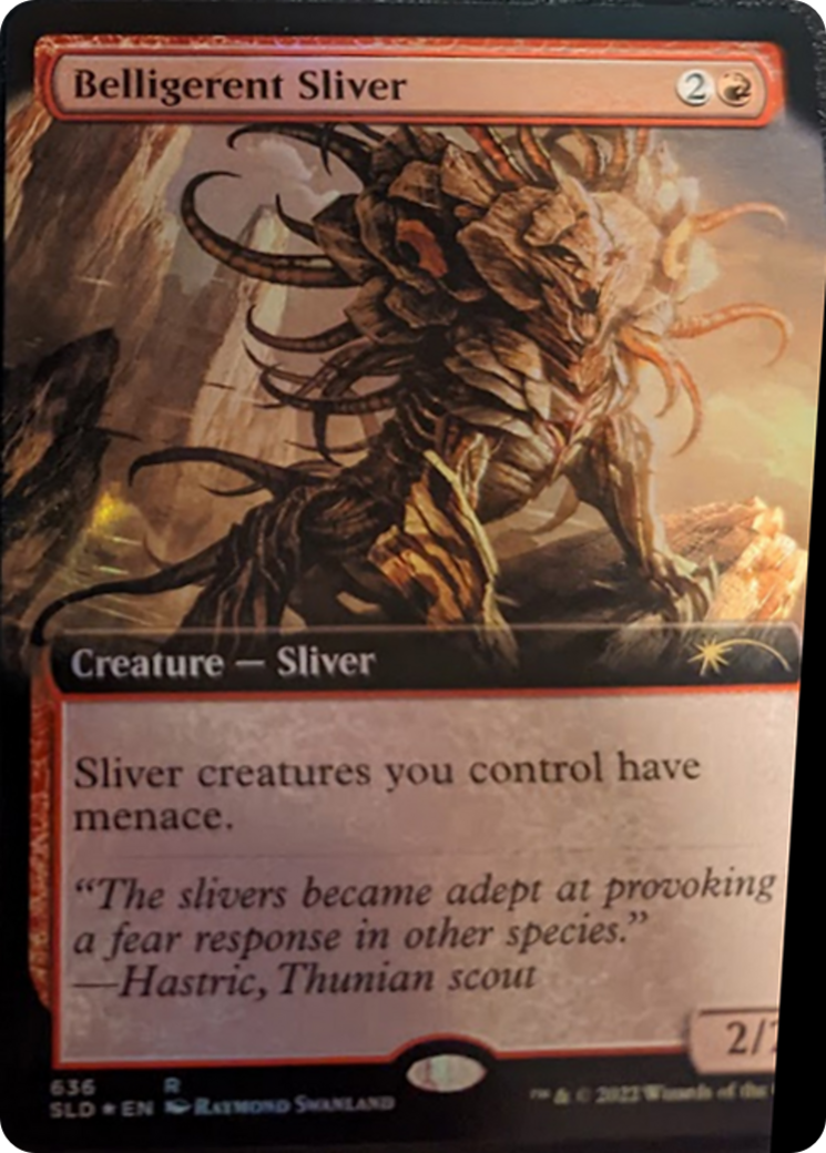 Belligerent Sliver (Extended Art) [Secret Lair Drop Series] | Gamer Loot