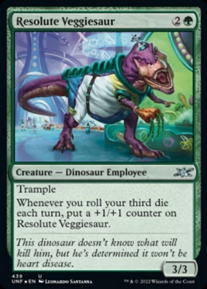 Resolute Veggiesaur (Galaxy Foil) [Unfinity] | Gamer Loot