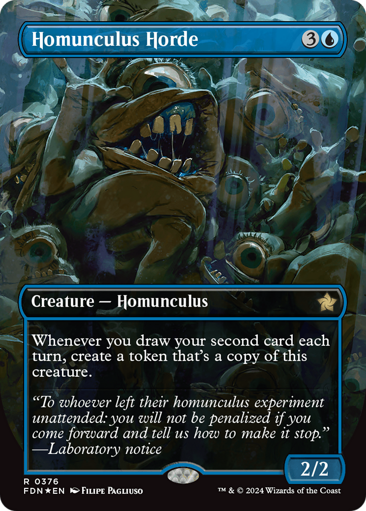 Homunculus Horde (Borderless) (Mana Foil) [Foundations] | Gamer Loot